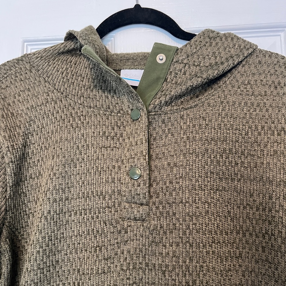 Columbia Forest Green Textured Hoodie - Picture 3 of 8